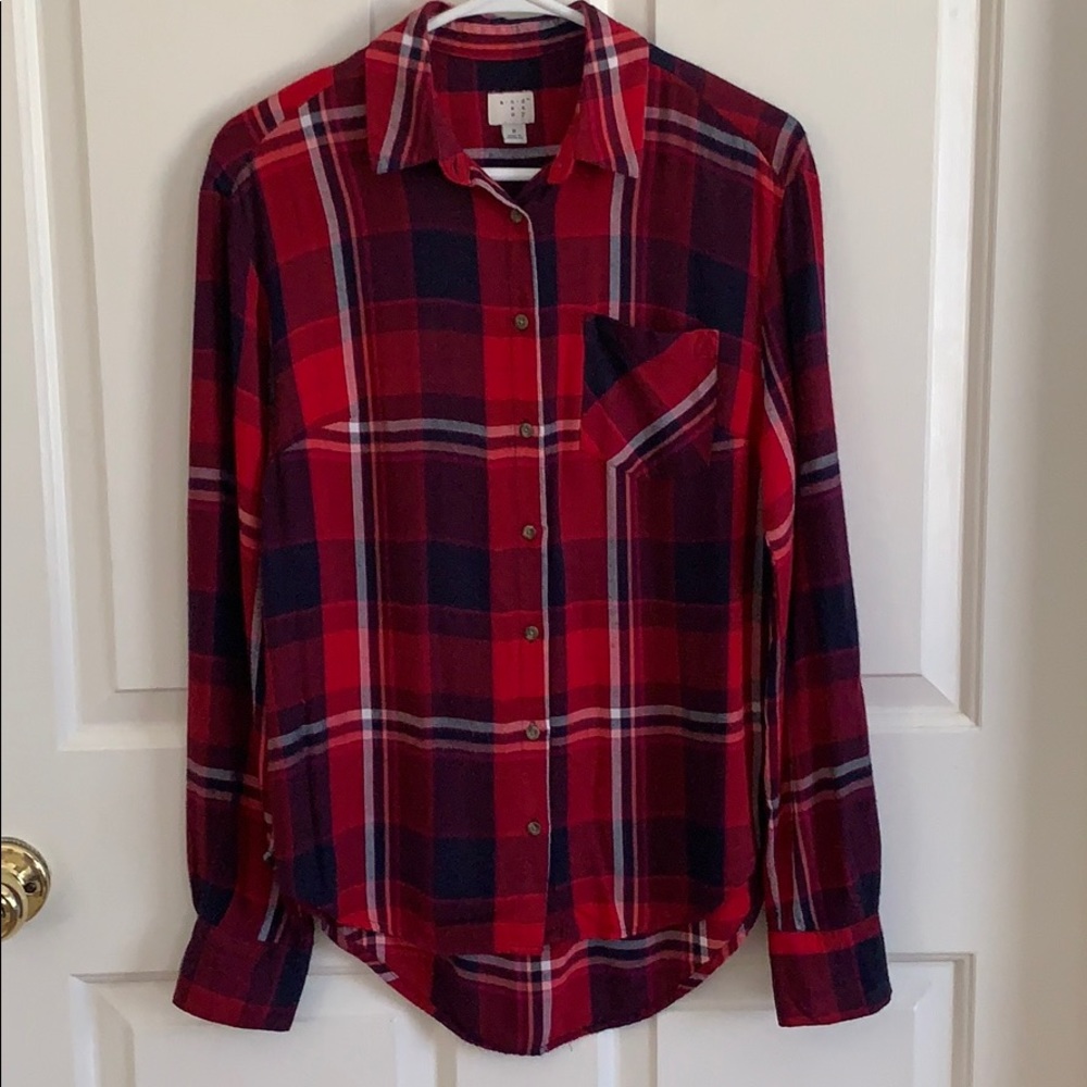 A New Day Plaid Button Down Shirt